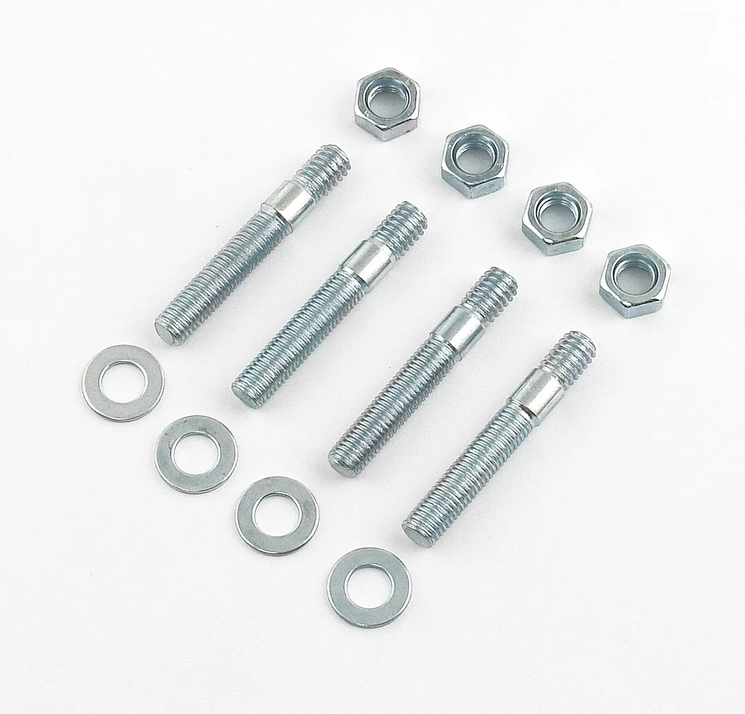 61 – MR GASKET Carburetor Stud Kit, 5/16 Inch Diameter 2 Inch Overall Length Zinc Plated Set of 4 Studs/ Nuts/ Washer...